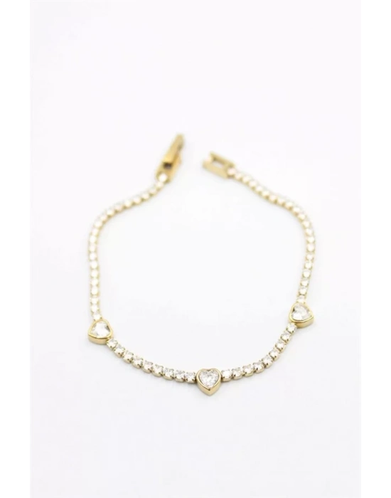 Kalp Bileklik - Altın