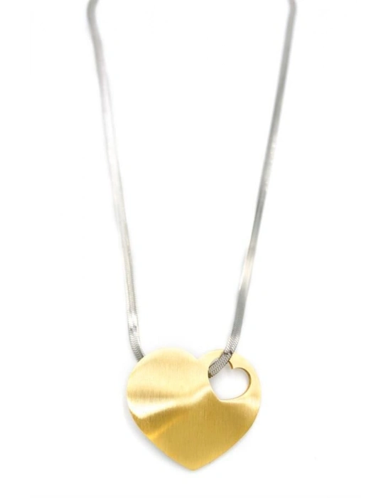 Kalp Kolye - Altın