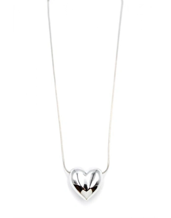 Kalp Kolye - Gümüş