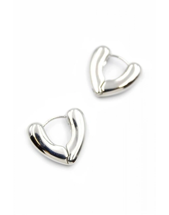 Kalp Küpe - Gümüş