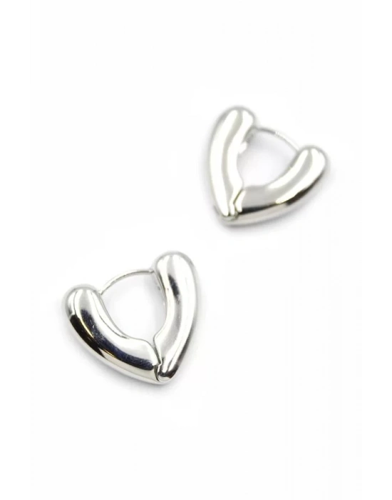 Kalp Küpe - Gümüş