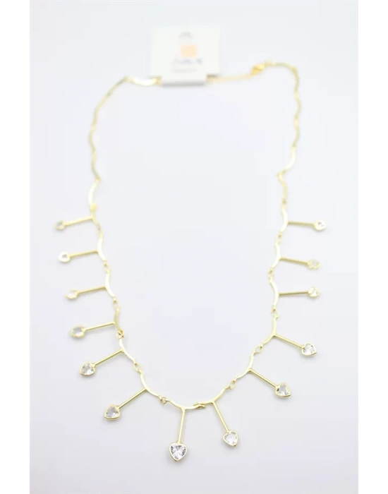 Kalp Sallantılı Kolye - Altın