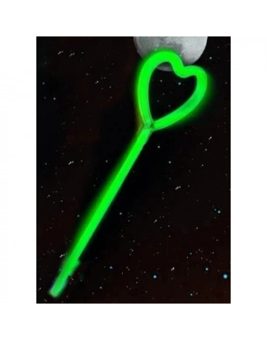 Kalp Şekili Glow Çubuk Seti 6 Adet