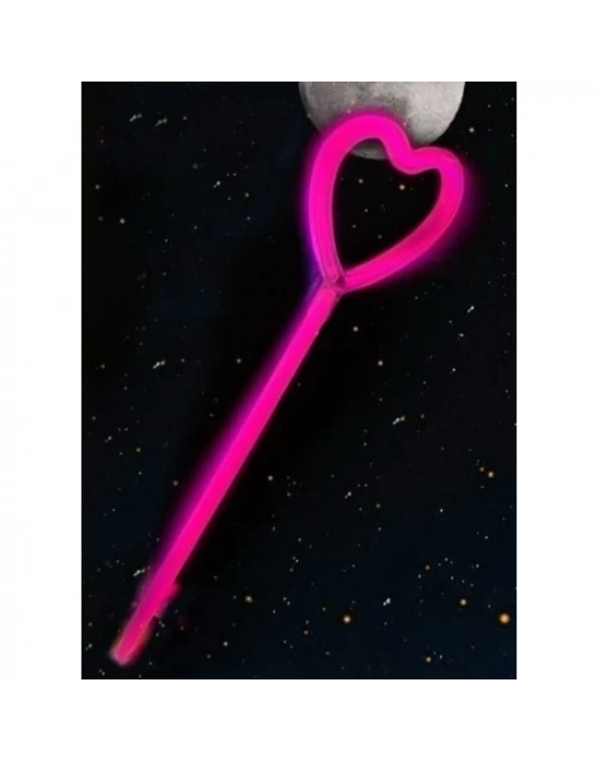 Kalp Şekili Glow Çubuk Seti 6 Adet