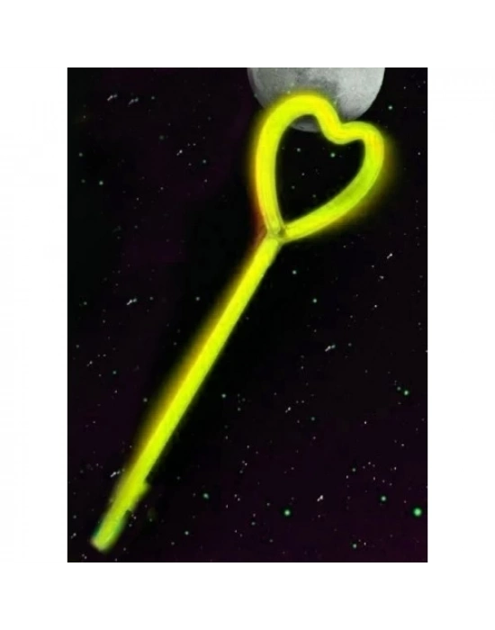 Kalp Şekili Glow Çubuk Seti 6 Adet