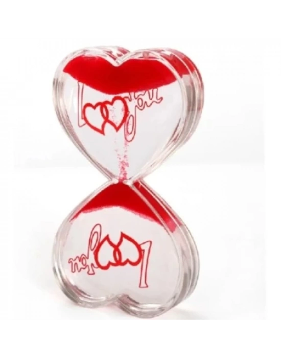 Kalp Şeklinde Jel Kum Saati