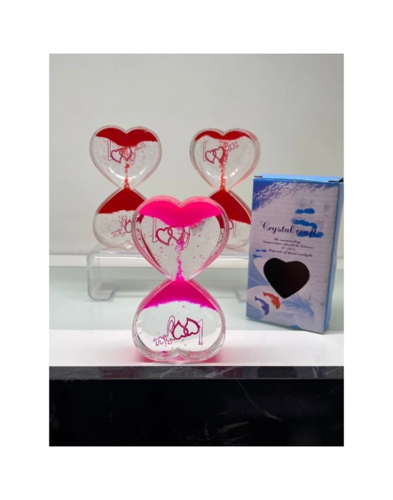 Kalp Şeklinde Jel Kum Saati