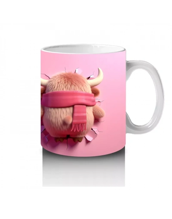 Kalp Şeklinde Tulumlu Oyuncak Ayı – Baskılı Kahve Kupası