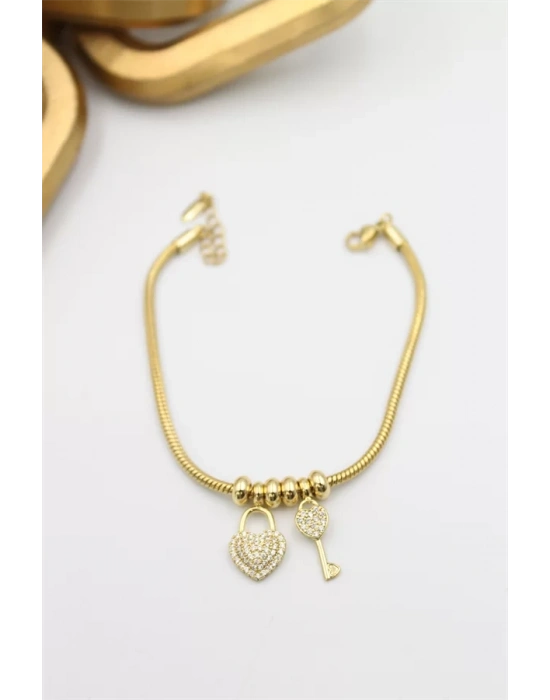 Kalp Xuping Bileklik - Altın