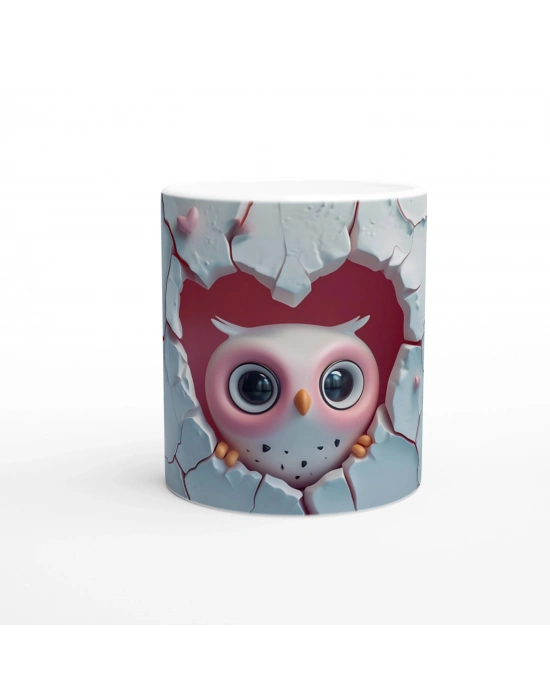 Kalpli Çatlağın Ardından Bakan Baykuş Temalı Baskılı Kupa Bardak