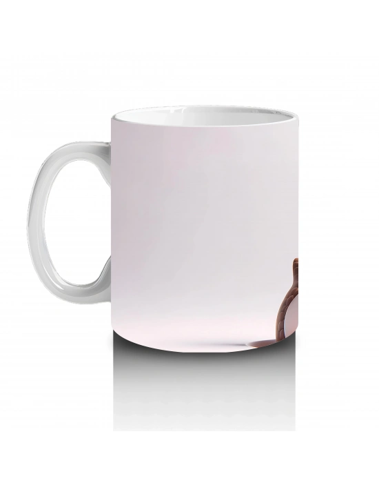 Kalpli Gözlerle Bakan Sevimli Baykuş – Baskılı Kahve Kupası