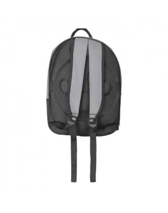 Kalpli Patili Astronot Şeffaf Taşıma Sırt Çantası Gri 24x32x42 cm