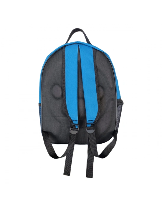 Kalpli Patili Astronot Şeffaf Taşıma Sırt Çantası Mavi 24x32x42 cm