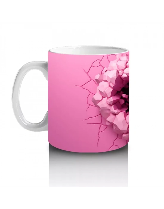 Kalpli Pembe Çatlağı Yırtan Komik Gorilla – Baskılı Kahve Kupası