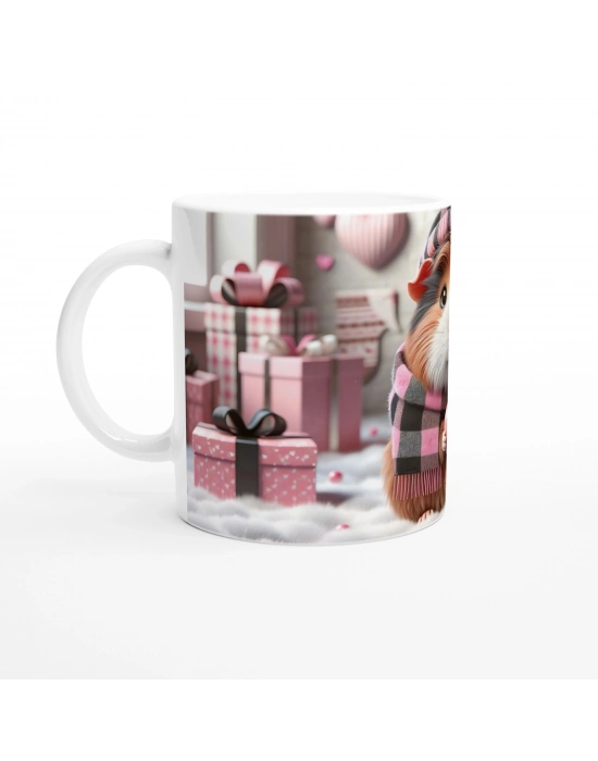 Kalpli Şapkalı Kobay Temalı Baskılı Kupa Bardak