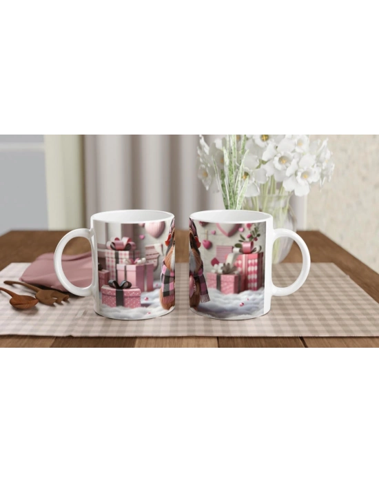 Kalpli Şapkalı Kobay Temalı Baskılı Kupa Bardak