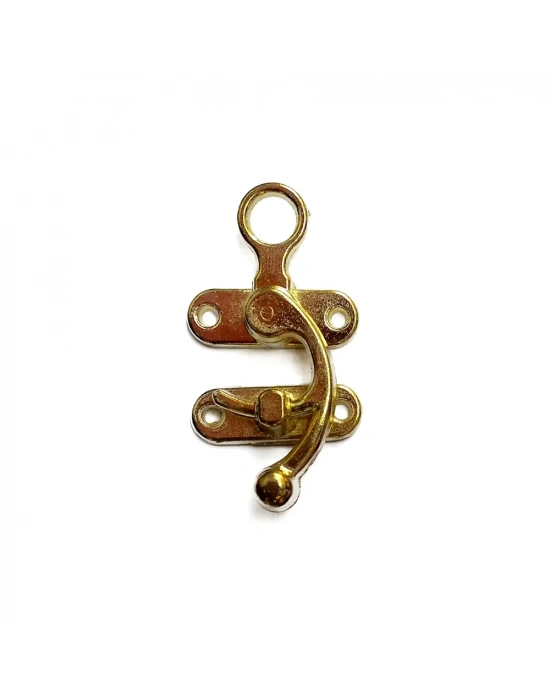 Kancalı Yay Gözü, Ahşap Kutu Klipsi - Küçük, Sarı, 100 Adet