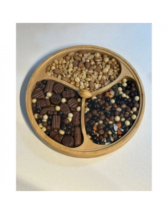 Kapaklı 3 Bölmeli Çerezlik