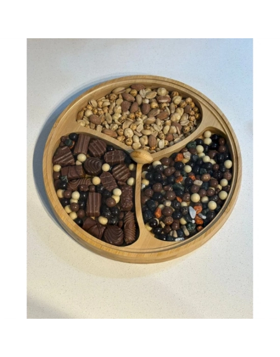 Kapaklı 3 Bölmeli Çerezlik