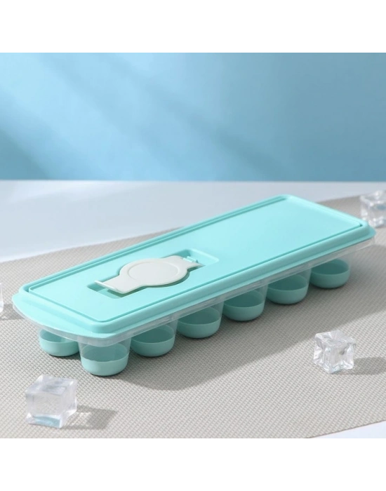 Kapaklı Buz Kalıbı Yapışmaz - Bas Parmak Kolay Çıkar