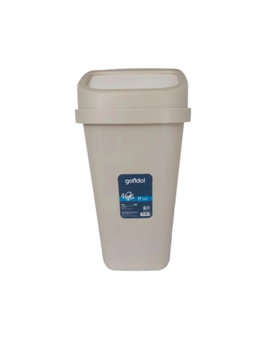 Kapaklı Çöp Kovası, Plastik 17 Lt  Royaleks-G647
