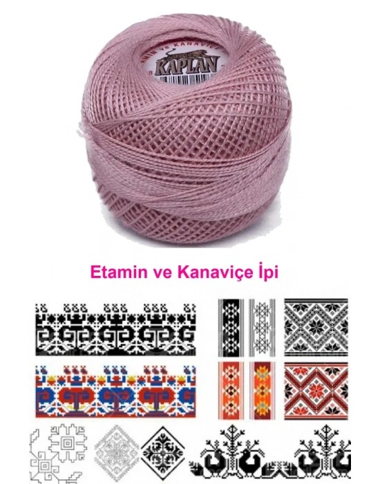 Kaplan Etamin Ve Kanaviçe İpi 8 No Kod/Renk: 202 - Royaleks