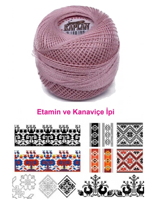 Kaplan Etamin Ve Kanaviçe İpi 8 No Kod/Renk: 202 - Royaleks