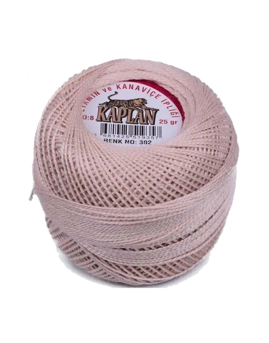Kaplan Etamin Ve Kanaviçe İpi 8 No Kod/Renk: 302 - Royaleks