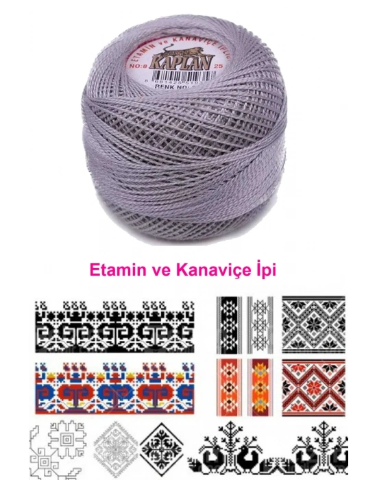 Kaplan Etamin Ve Kanaviçe İpi 8 No Kod/Renk: 316 - Royaleks