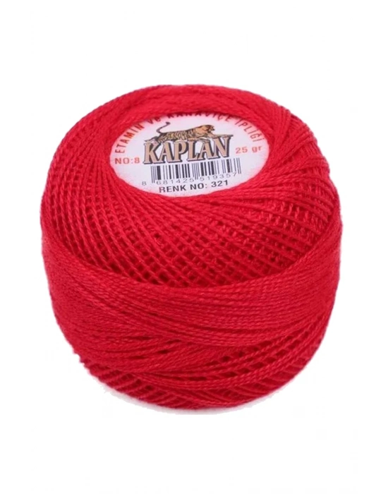 Kaplan Etamin Ve Kanaviçe İpi 8 No Kod/Renk: 321 - Royaleks