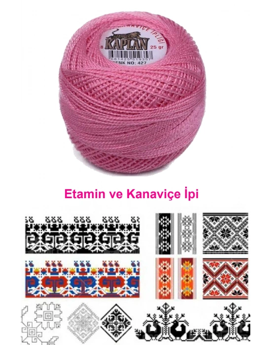Kaplan Etamin Ve Kanaviçe İpi 8 No Kod/Renk: 427 - Royaleks