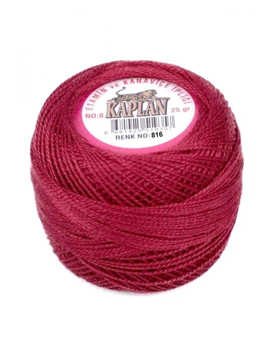 Kaplan Etamin Ve Kanaviçe İpi 8 No Kod/Renk: 816 - Royaleks