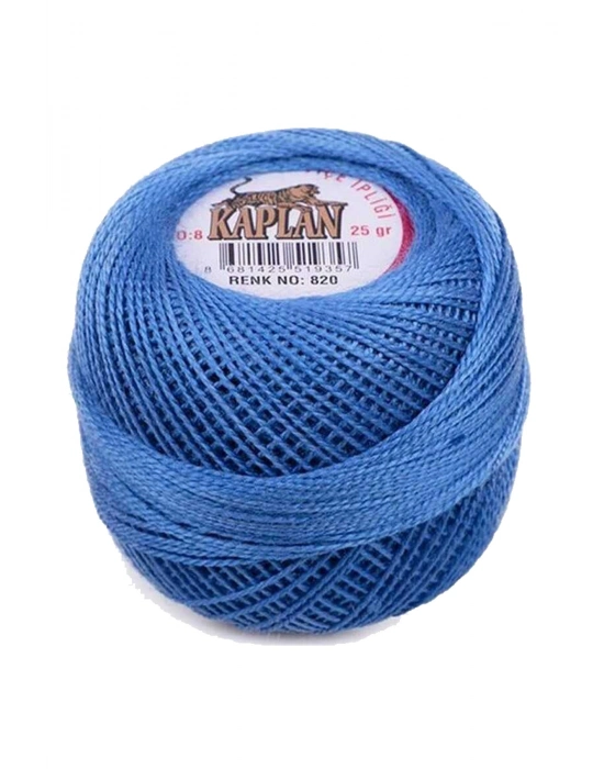 Kaplan Etamin Ve Kanaviçe İpi 8 No Kod/Renk: 820 - Royaleks