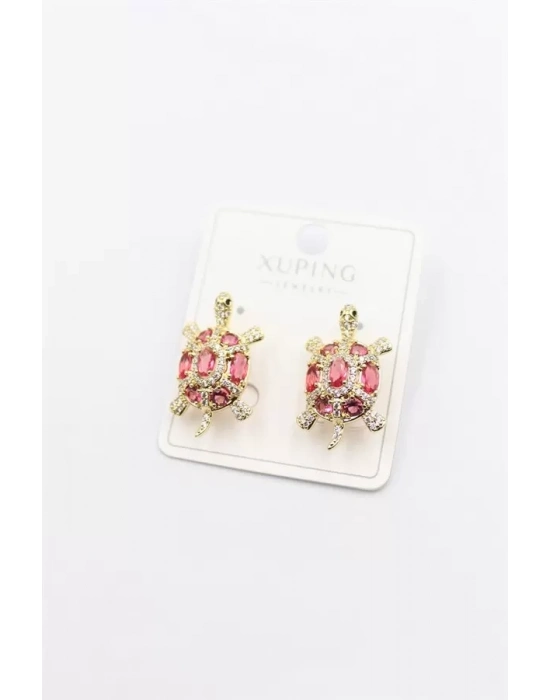 Kaplumbağa Küpe - Pembe