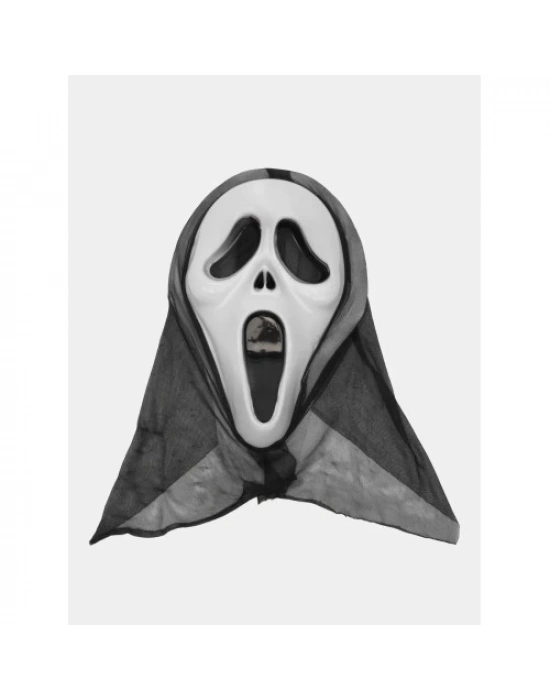 Kapşonlu Çığlık Maskesi Scream Maskesi 33x21 cm