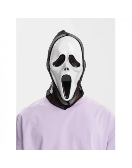 Kapşonlu Çığlık Maskesi Scream Maskesi 33x21 cm