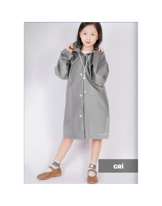 Kapüşonlu Çocuk Yağmurluk