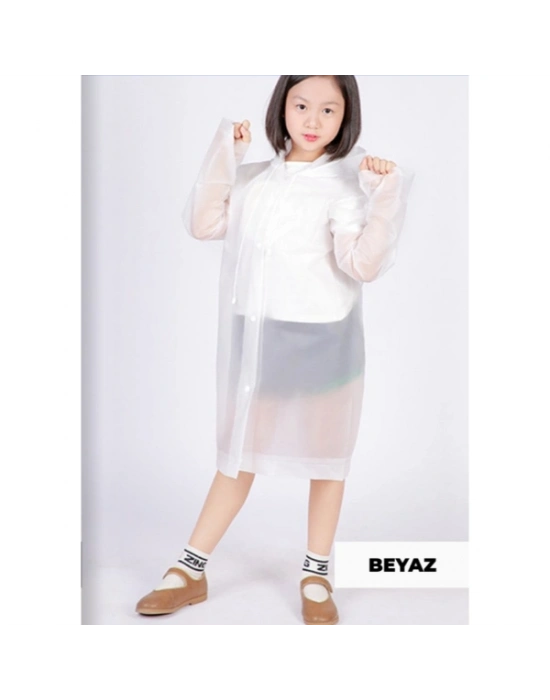 Kapüşonlu Çocuk Yağmurluk