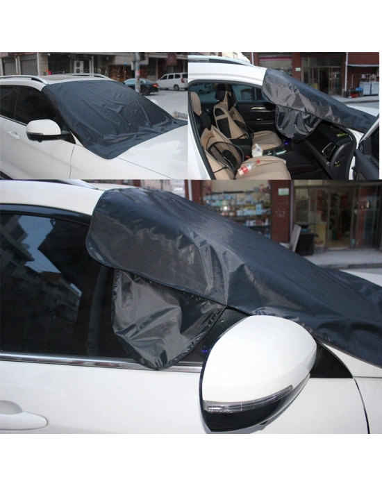 ®  Kar Buz Önleyici Örtü  Araç Oto Ön Cam Koruyucu Branda