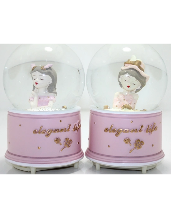 Kar Küresi Işıklı Müzikli 13 Cm No 2