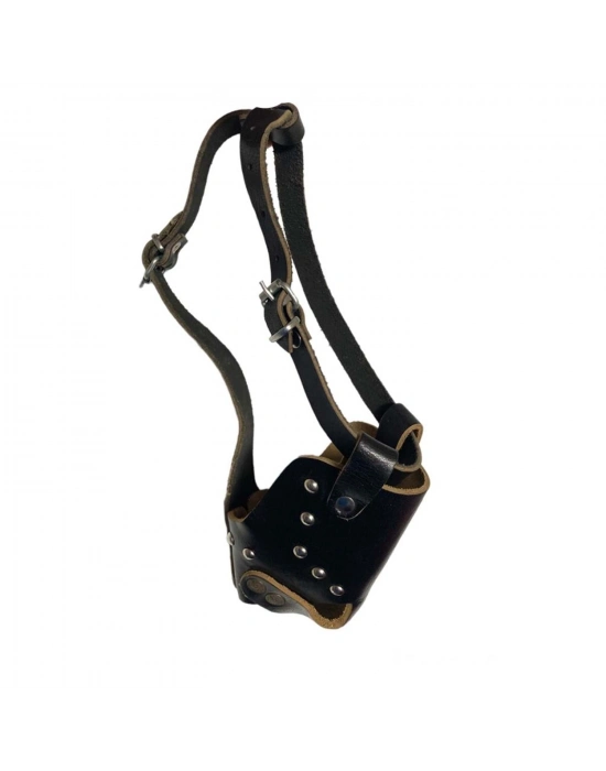 Karamel Pet Ekstra Kalın Köpek Ağızlığı XL 34 cm Siyah