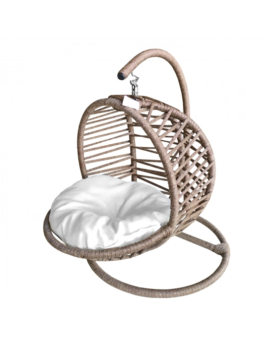 Karamel Pet Kedi Hamağı Minderli Kedi Salıncağı 40*42 cm-62 cm Krem