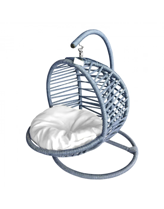 Karamel Pet Kedi Hamağı Minderli Kedi Salıncağı 40*42 cm-62 cm Mavi