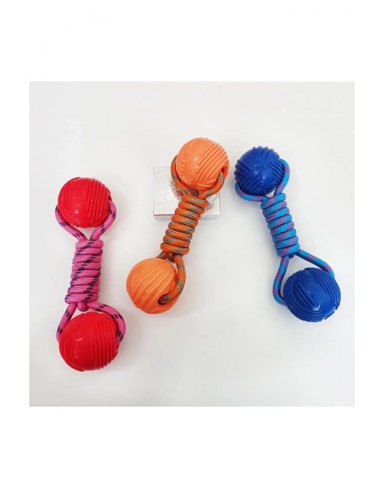 Karamel Pet Örgü Halter Köpek Oyuncak 23 cm  Renkli