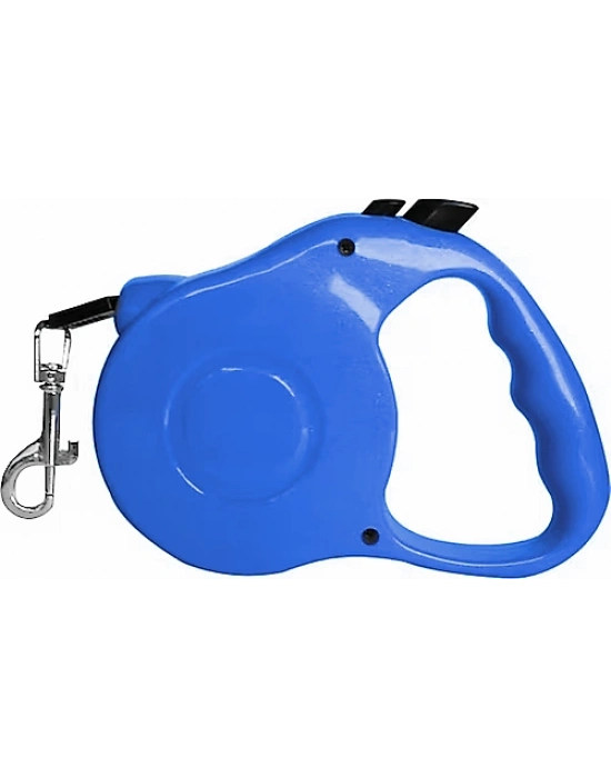 Karamel Pet Otomatik  Köpek Gezdirme Tasması XS 3 Metre 12 kg Mavi