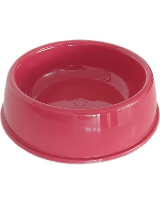Karamel Pet Plastik Köpek Mama Su Kabı 500 ml Kırmızı