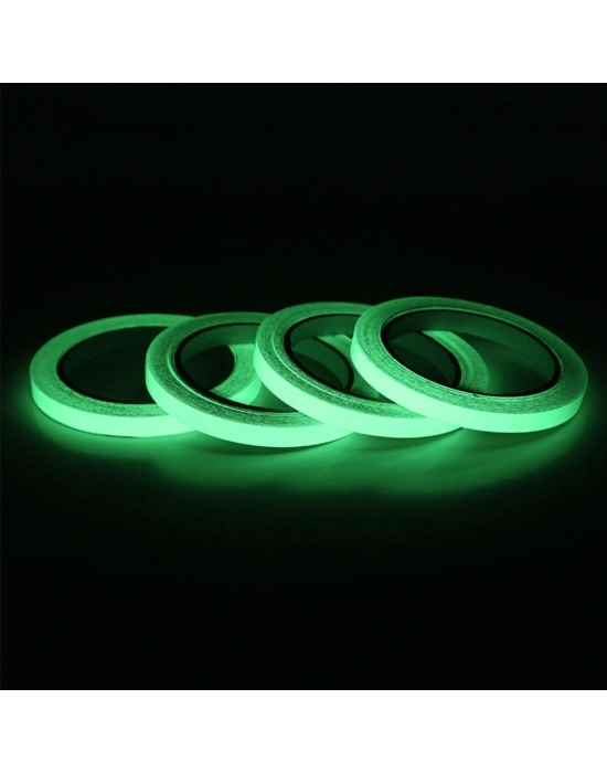 ®  Karanlıkta Işık Veren  Yansıyan 4 Metre Fosforlu Yeşil Şerit Bant
