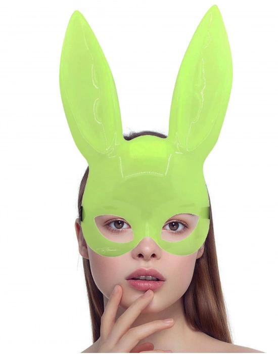 Karanlıkta Yanan Glow Floresan Tavşan Maskesi