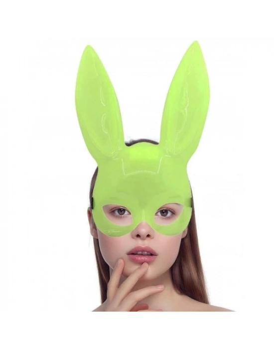 Karanlıkta Yanan Glow Floresan Tavşan Maskesi