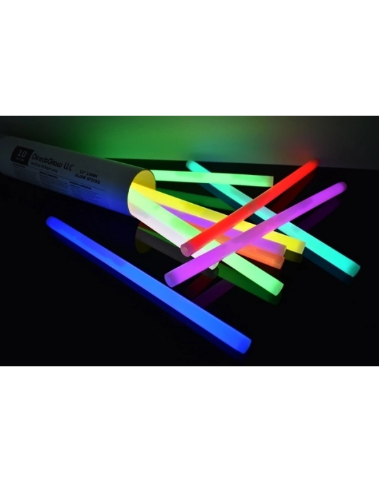 Karanlıkta Yanan Parlayan Fosforlu Glow Çubuk Bileklik 50 Adet
